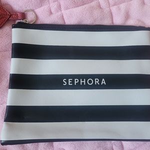 SEPHORA Stripe Large Makeup Cosmetic Bag